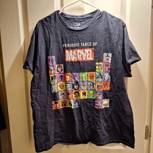 Marvel Periodic Table Graphic T Shirt